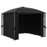 Gazebo com cortinas 300x300x265 cm antracite 4