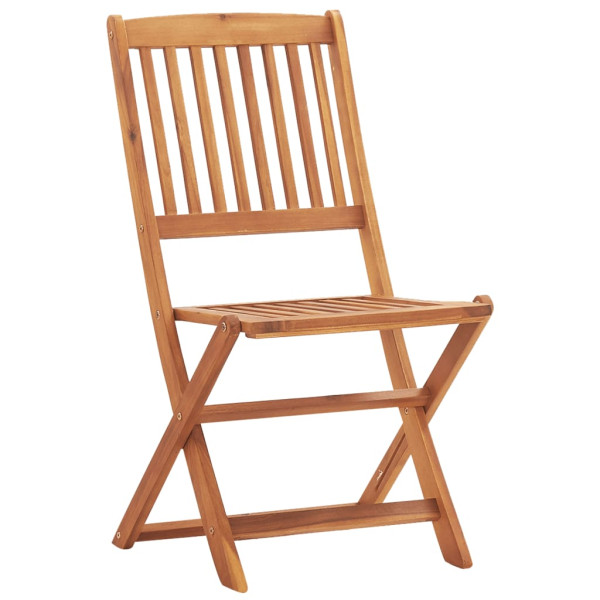 Sillas plegables de jardín 4 unidades madera maciza de acacia M 2