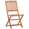 Sillas plegables de jardín 4 unidades madera maciza de acacia 2