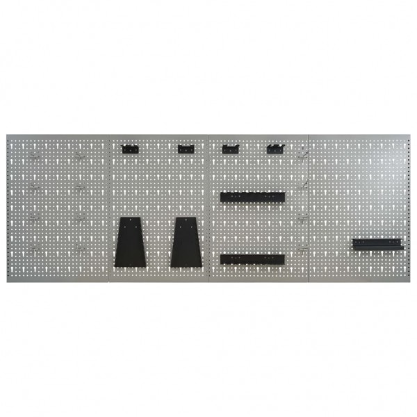 Tableros de clavijas para pared 4 unidades acero 40x58 cm M 2