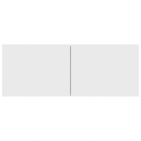 Mueble para TV madera contrachapada blanco 80x30x30 cm M 3