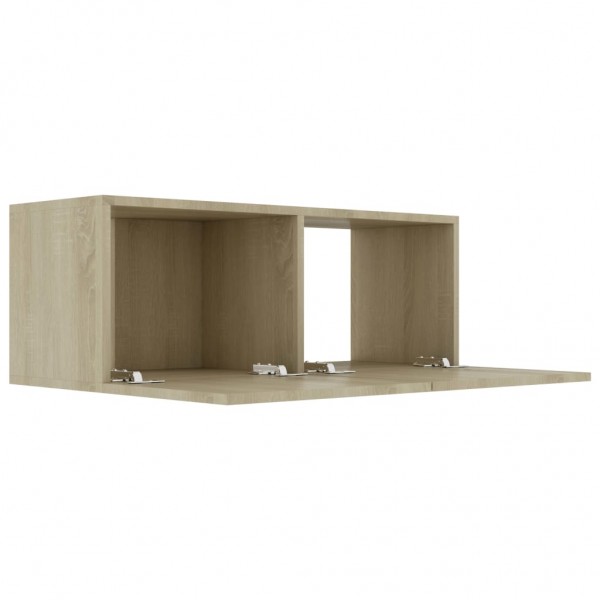 Mueble para TV madera contrachapada color roble 80x30x30 cm M 5