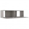 Mueble para TV madera contrachapada gris hormigón 100x30x30 cm 3