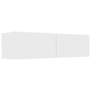 Mueble para TV de aglomerado blanco 120x30x30 cm H