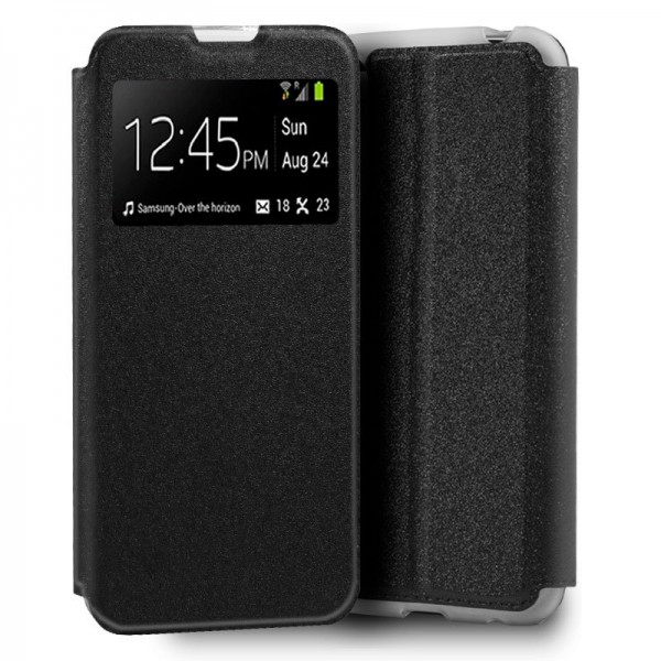 Funda COOL Flip Cover para Xiaomi Mi Note 10 Lite Liso Negro D