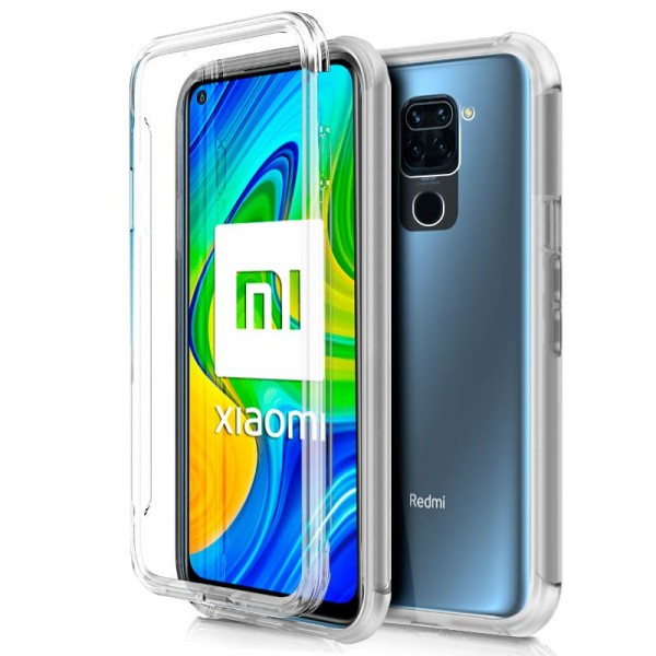 Funda COOL Silicona 3D para Xiaomi Redmi Note 9 (Transparente Frontal + Trasera) D
