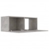 Mueble para TV madera contrachapada gris hormigón 80x30x30 cm 5