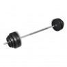 Conjunto de barra com discos 60 kg 1