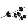 Set de pesas + 2 mancuernas 30.5 kg 1
