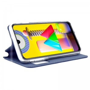 Fundação COOL Capa de Flip para Samsung M315 Galaxy M31 luz azul H