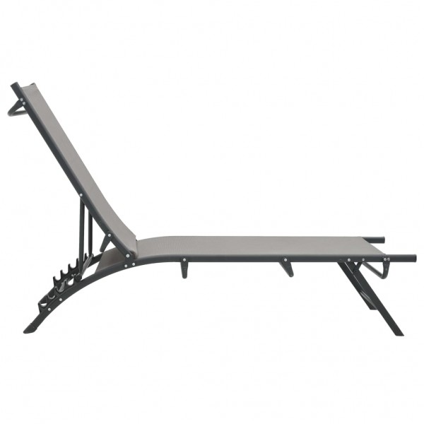 Tumbonas 2 unidades textilene y acero M 3