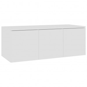 Mueble para TV madera contrachapada blanco 80x34x30 cm H