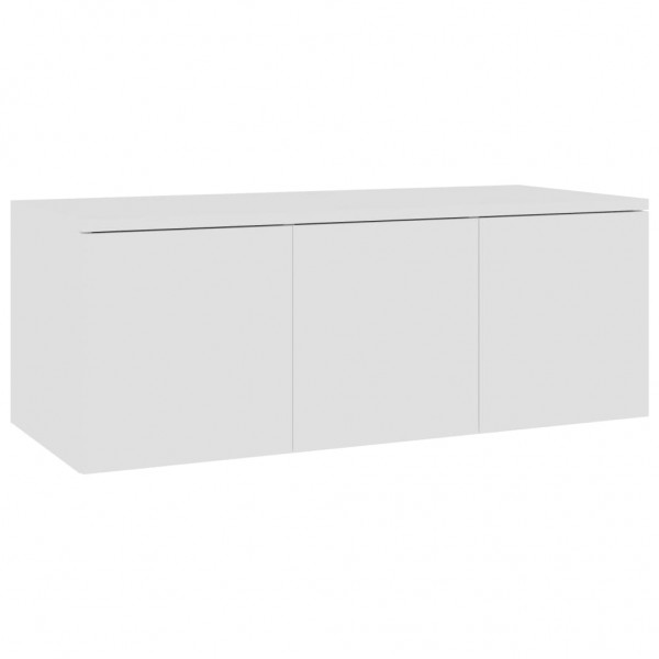 Mueble para TV madera contrachapada blanco 80x34x30 cm M 2