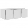 Mueble para TV madera contrachapada blanco 80x34x30 cm 3