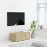 Mueble de TV madera contrachapada color roble 80x34x30 cm 1