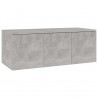 Mueble para TV madera contrachapada gris hormigón 80x34x30 cm 2