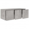 Mueble para TV madera contrachapada gris hormigón 80x34x30 cm 5
