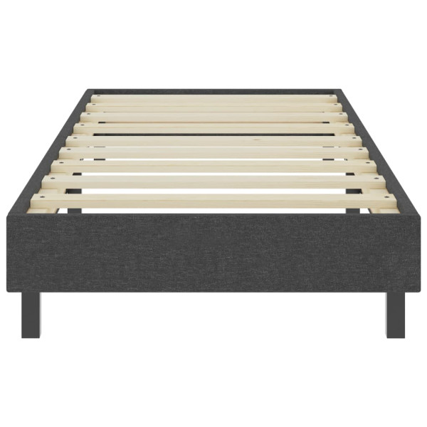 Cama boxspring 100x200 cm tecido cinzento M 3