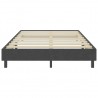 Estructura de cama Box Spring tela gris 120x200 cm 4