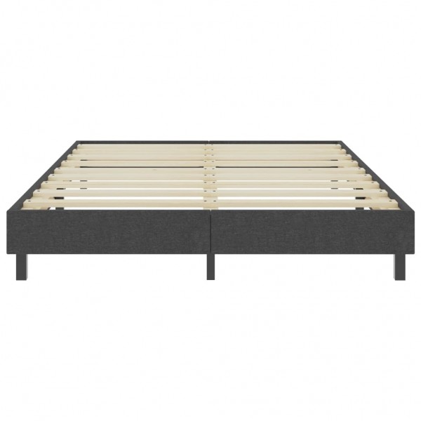 Estructura de cama Box Spring tela gris 180x200 cm M 4