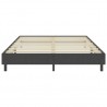 Estructura de cama Box Spring tela gris 180x200 cm 4