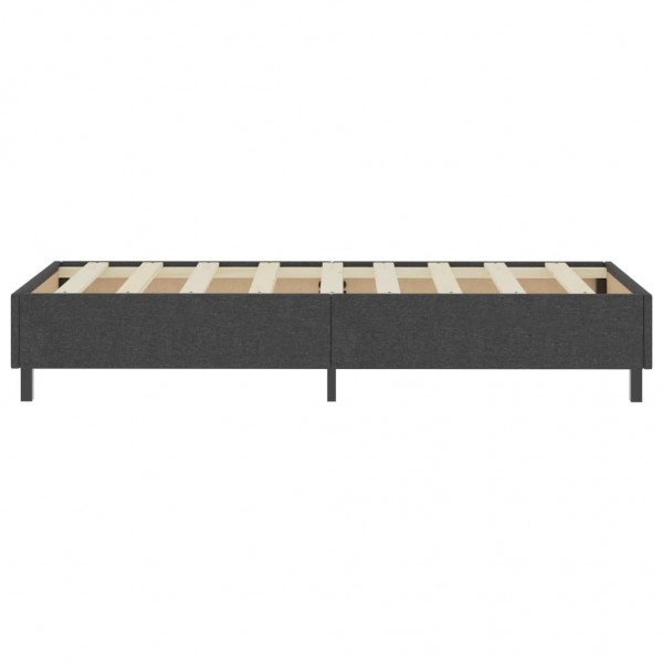 Estructura de cama Box Spring tela gris 90x200 cm M 5