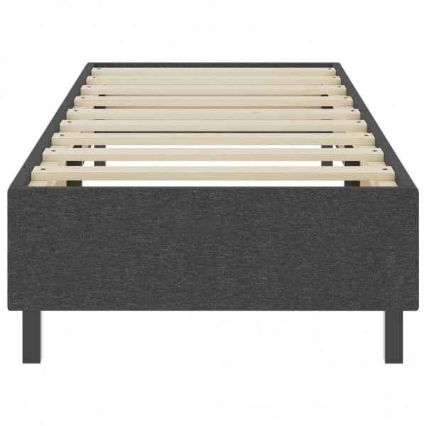Cama boxspring 100x200 cm tecido cinzento M 4