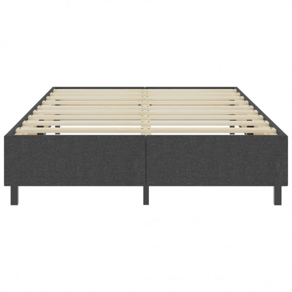 Cama boxspring 140x200 cm tecido cinzento M 4