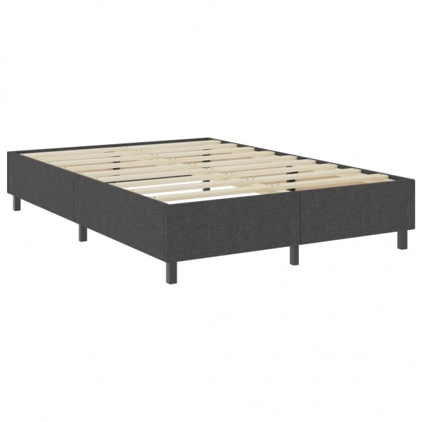 Cama boxspring 160x200 cm tecido cinzento M 3