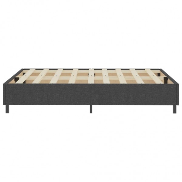 Estructura de cama Box Spring tela gris 160x200 cm M 5