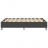 Estructura de cama Box Spring tela gris 160x200 cm 5