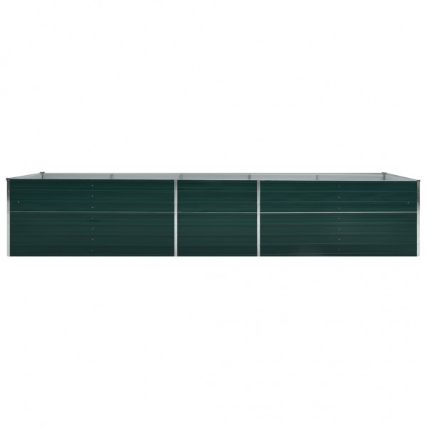 Arriate de acero galvanizado verde 400x80x45 cm M 4