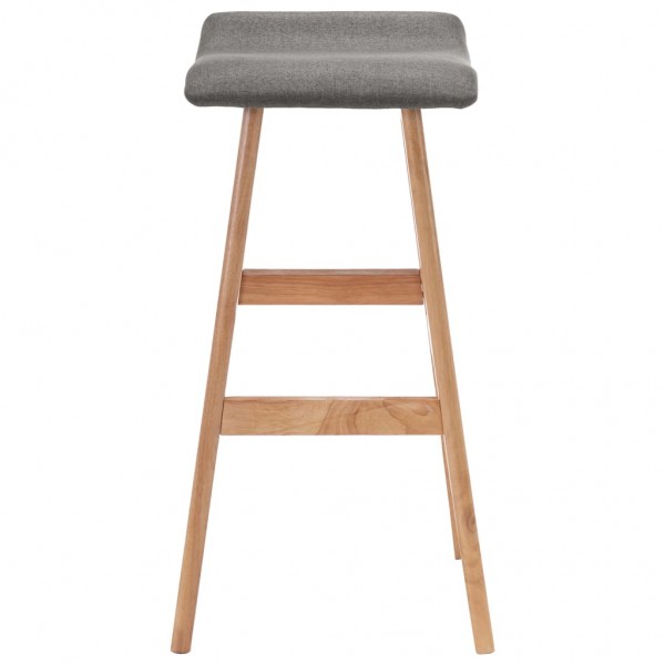 Cadeiras de bar 2 pcs tecido cinzento-escuro M 5