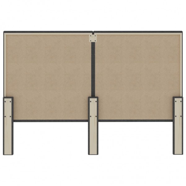 Cabeceira de cama 140x200 cm tecido cinzento-escuro M 5