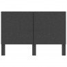 Cabeceira de cama 180x200 cm tecido cinzento-escuro 4