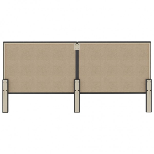 Cabecero de tela gris oscuro 200x200 cm M 5