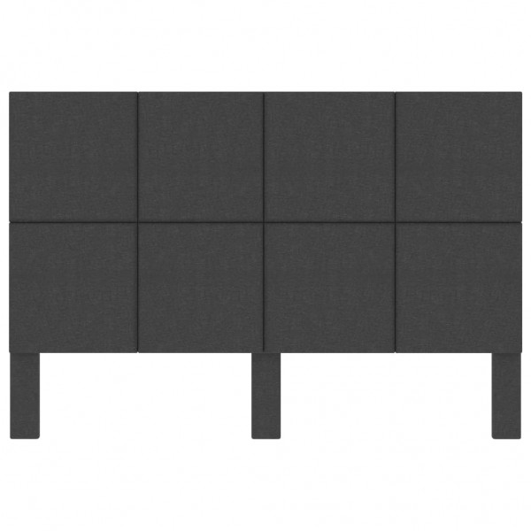 Cabeceira de cama 140x200 cm tecido cinzento-escuro M 4
