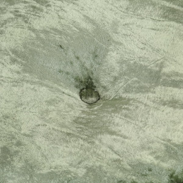 Puf redondo de terciopelo verde 40x20 cm M 2