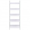 Estantería de 5 niveles aglomerado blanco 60x27.6x158.5 cm 3