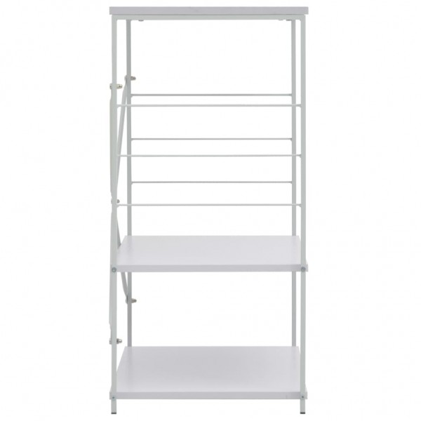 Armario de microondas madera ingeniería blanco 60x39.6x79.5 cm M 4