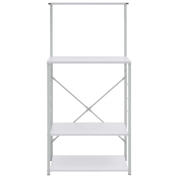 Armario de microondas aglomerado blanco 60x39.6x123 cm M 3