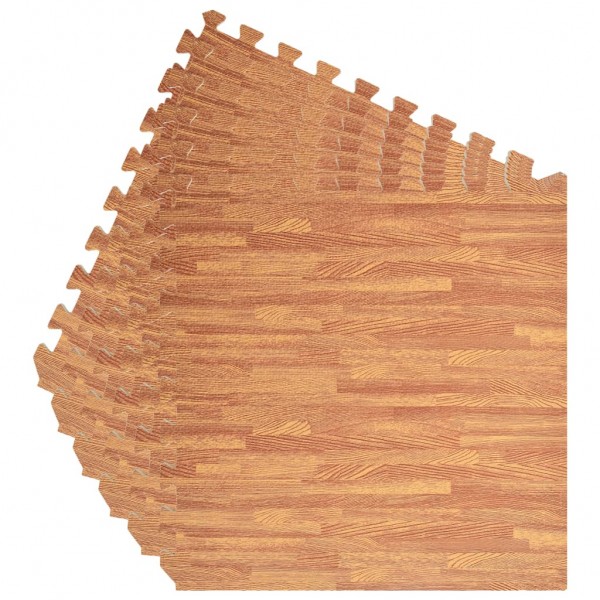 Alfombrillas de goma EVA vetas de madera 54 uds 2.16 ㎡ M 4
