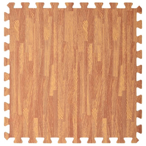 Alfombrillas de goma EVA vetas de madera 54 uds 2.16 ㎡ M 5