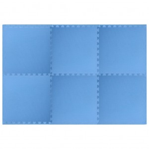 Tapetes de chão 6 pcs 2.16 ㎡ espuma de EVA azul H
