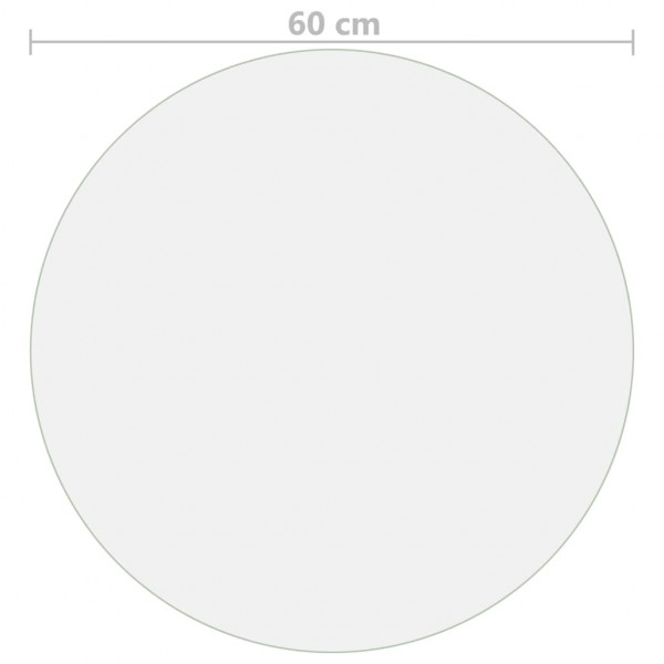 Protector de mesa PVC transparente Ø 60 cm 2 mm M 5