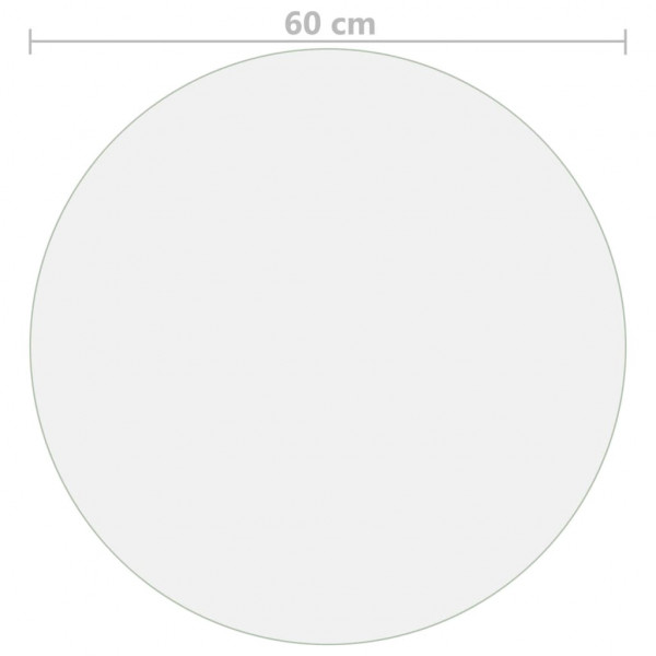 Protetor de mesa Ø 60 cm 2 mm PVC mate M 5