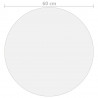 Protector de mesa PVC mate Ø 60 cm 2 mm 5