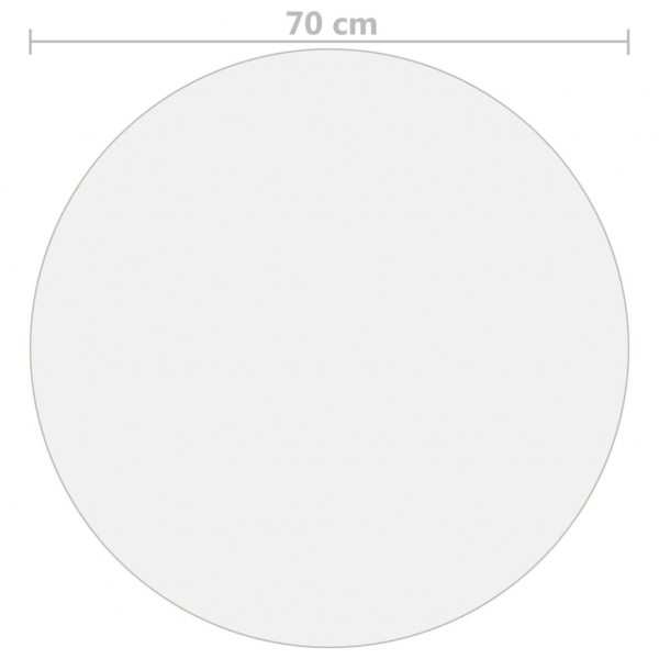 Protector de mesa PVC transparente Ø 70 cm 2 mm M 5