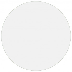 Protetor de mesa Ø 70 cm 2 mm PVC mate H