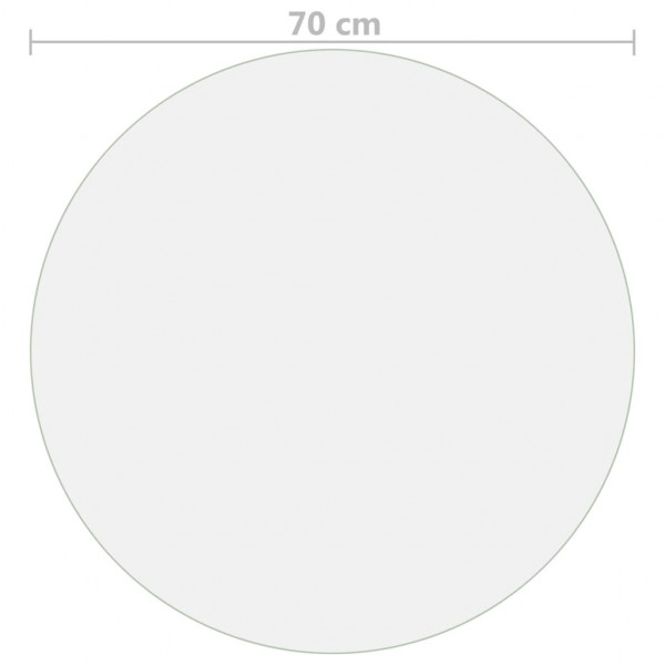 Protector de mesa PVC mate Ø 70 cm 2 mm M 5
